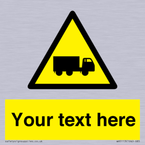 Custom Lorry Hazard Sign
